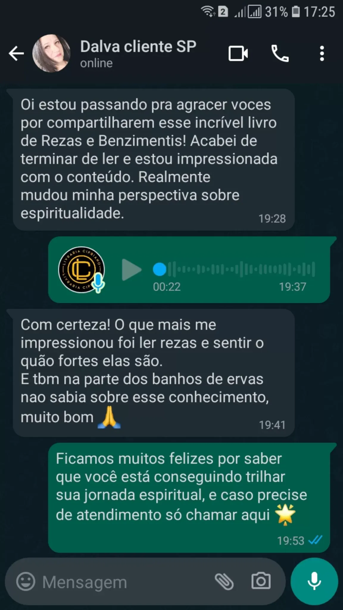 Depoimento real de cliente