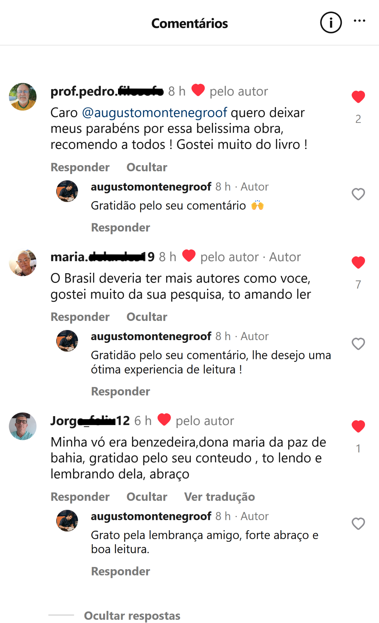 Feedback real de cliente no Instagram