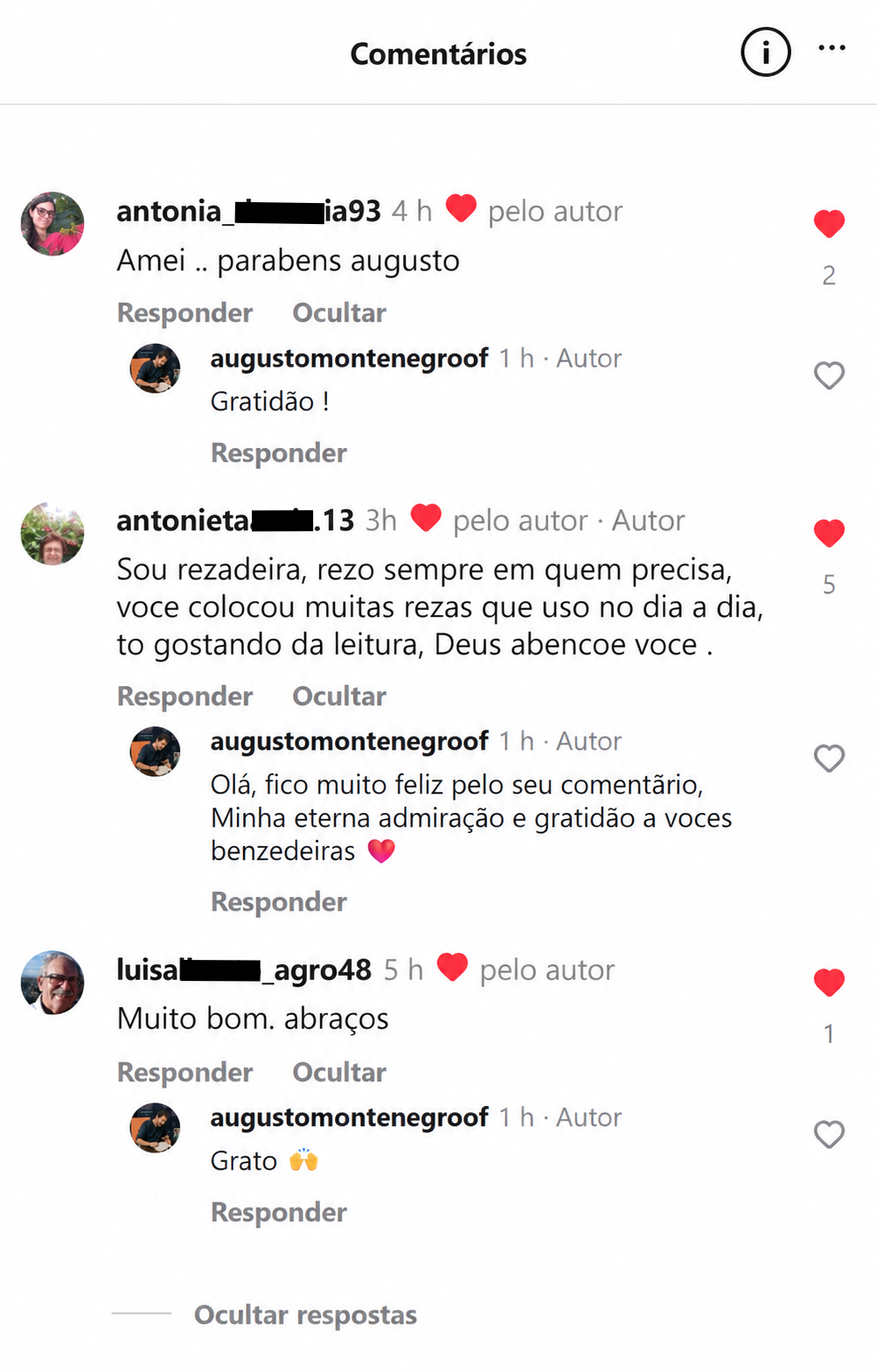 Feedback real de cliente no Instagram
