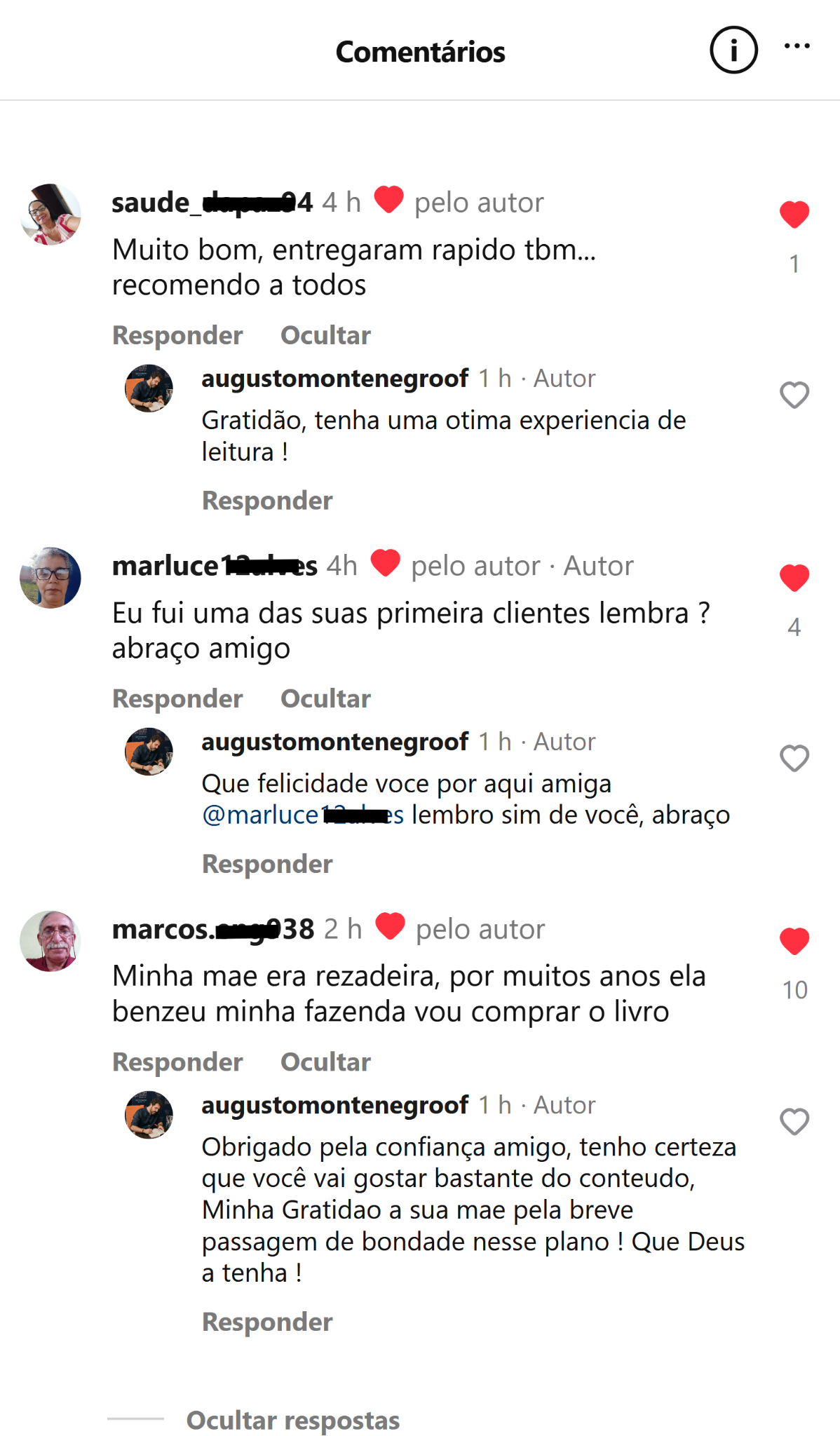 Feedback real de cliente no Instagram