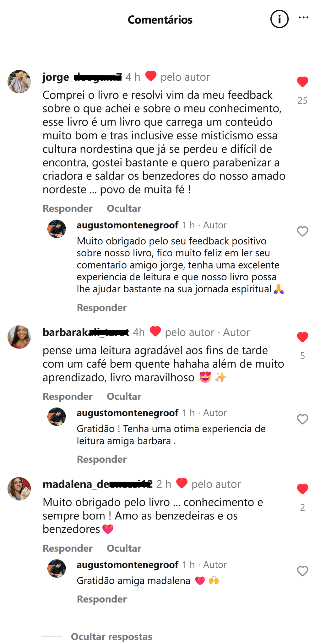 Feedback real de cliente no Instagram